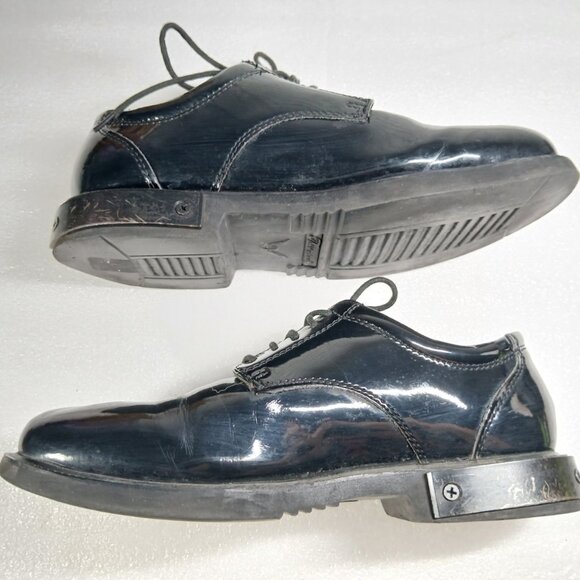 Thorogood Black Leather Uniform Dress Oxfords Mens 10 Made in USA Good Cond - Picture 7 of 15